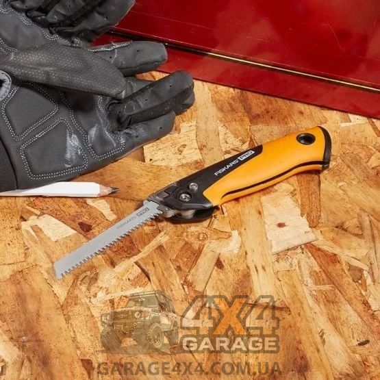Пила універсальна складана Fiskars 150 мм 1062934 (2 полотна: метал, дерево) 1062934 фото