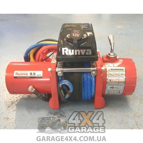 Автомобільна лебідка Runva EWX 9.5 SG2 (синтетичний трос / 4309 кг/ короткий барабан) EWX9500SG2-SR фото
