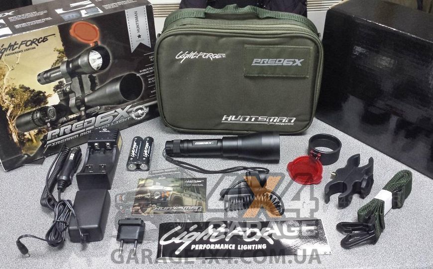 Навесной тактический фонарь LIGHTFORCE PRED6X для охотничьего ружья PRED6X фото