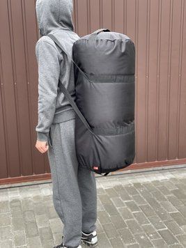 Міцний армійский баул для речей на 100 літрів (Cordura 1000D) 100blk_С фото