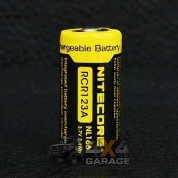 Аккумулятор литиевый Li-Ion CR123A Nitecore NL166 3.7V (650mAh), защищенный 6-1022 фото