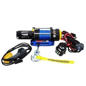 Лебедка для квадроцикла Kangaroowinch 4500 ADV (Синтетический трос / 2043 кг / 12 Вольт) K45ADV-SR фото
