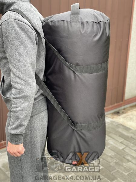 Міцний армійский баул для речей на 100 літрів (Cordura 1000D) 100blk_С фото