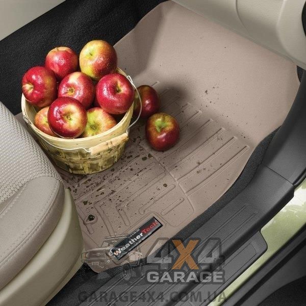 Бежеві гумові килими WeatherTech на задній ряд для Lexus NX 15+ 457492 фото