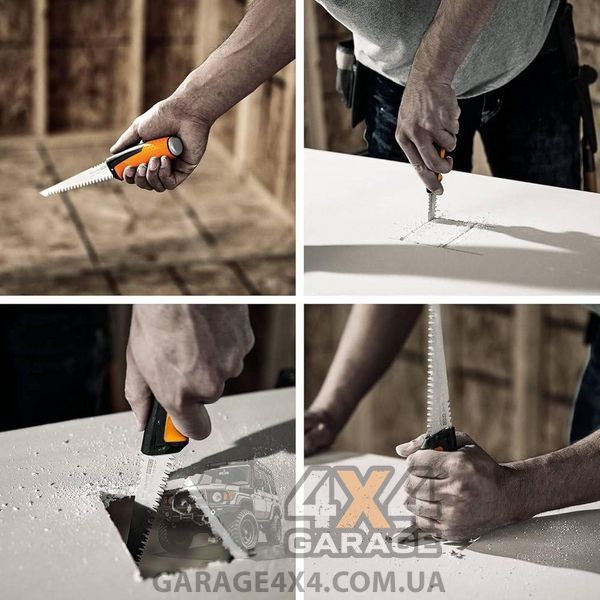 Ручна посилена пилка з потрійним заточуванням Fiskars Pro PowerTooth 150 мм 8 TPI ((1062935) 1062935 фото