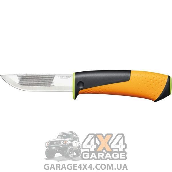 Большой подарочный набор Fiskars для кемпинга: топор-колун X11, нож, складная пила и точило (2021284) 2021284 фото