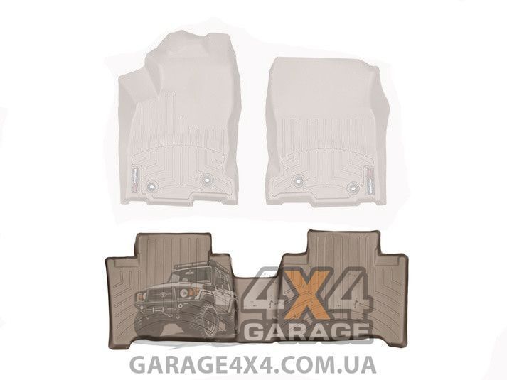 Бежеві гумові килими WeatherTech на задній ряд для Lexus NX 15+ 457492 фото