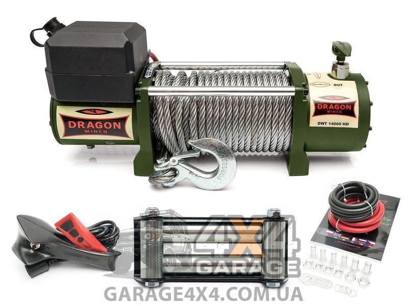 Автомобильная лебедка Dragon Winch Truck 14000HD (6350 кг / 12 Вольт) DWT14000HD фото