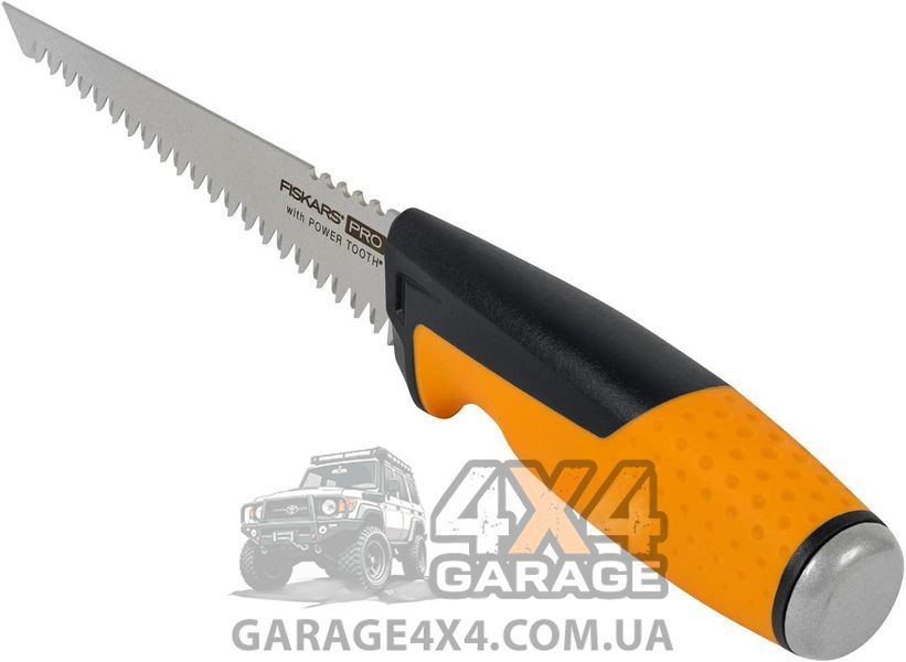Ручна посилена пилка з потрійним заточуванням Fiskars Pro PowerTooth 150 мм 8 TPI ((1062935) 1062935 фото