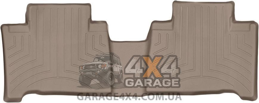 Бежеві гумові килими WeatherTech на задній ряд для Lexus NX 15+ 457492 фото