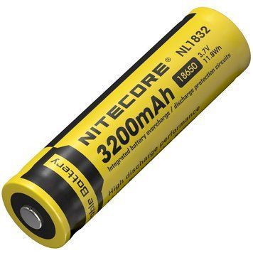 Аккумулятор литиевый Li-Ion 18650 Nitecore NL1832 3.7V (3200mAh), защищенный 6-1041 фото