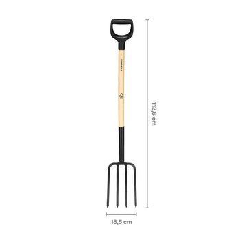 Вилы садовые с деревянной ручкой Fiskars Solid 1070676 (113 см) 1070676 фото