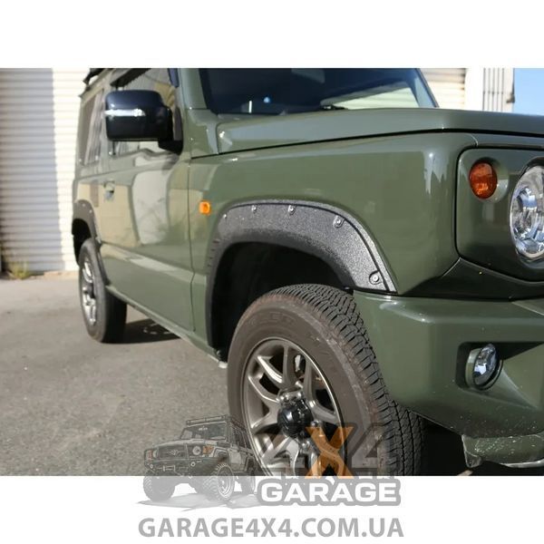 Пластикові розширювачі арок (фендера) Suzuki Jimny 2018+ (ABS-пластик / на скотчі 3М) FF-JN18B фото