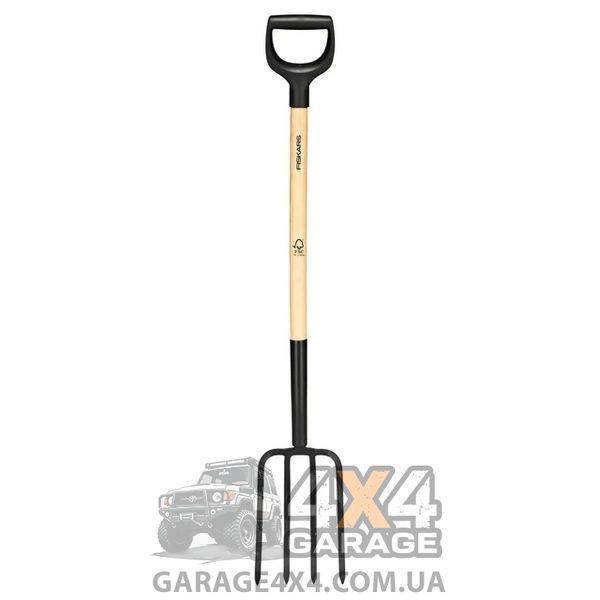 Вилы садовые с деревянной ручкой Fiskars Solid 1070676 (113 см) 1070676 фото