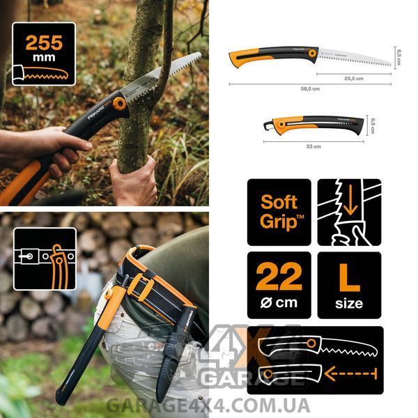 Подарочный набор Fiskars: топор-колун, нож, складная пила (2021283) 2021283 фото