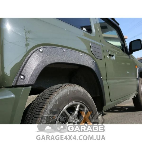 Пластикові розширювачі арок (фендера) Suzuki Jimny 2018+ (ABS-пластик / на скотчі 3М) FF-JN18B фото