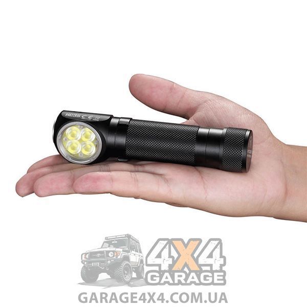 3в1 &mdash; Надпотужний налобний, ручний + кемпінговий ліхтар Nitecore HC35 (4xCree XP-G3, 2700 люменів, 8 режимів, 6-1380 фото