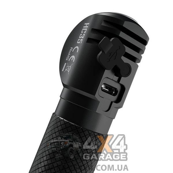 3в1 &mdash; Надпотужний налобний, ручний + кемпінговий ліхтар Nitecore HC35 (4xCree XP-G3, 2700 люменів, 8 режимів, 6-1380 фото