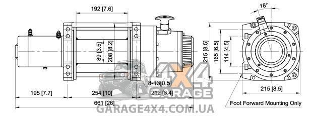 Грузовая лебедка ComeUp DV-18 24В / 8200 кг 851824 фото