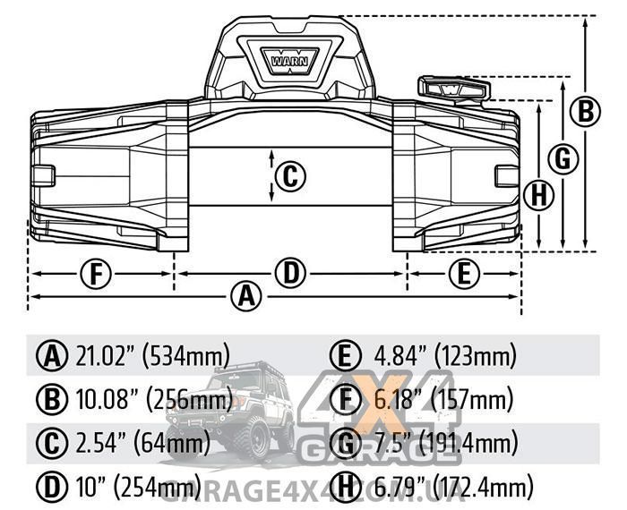 Лебедка для внедорожника Warn VR EVO 10 (12 Вольт / 4536 кг) 103252 фото