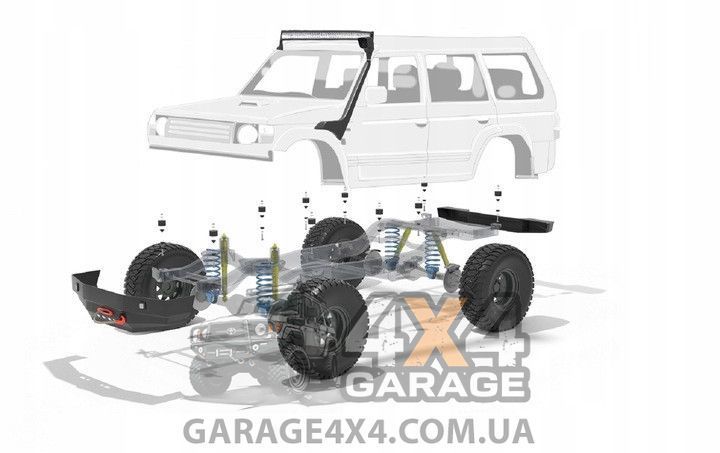 Комплект для боди-лифта 50мм Mitsubishi Pajero 2 (1991-2000) TK248 фото