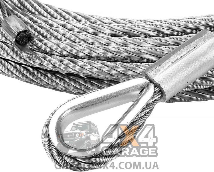 Стальной трос для лебедки 8мм х 26 метров steel8x26 фото