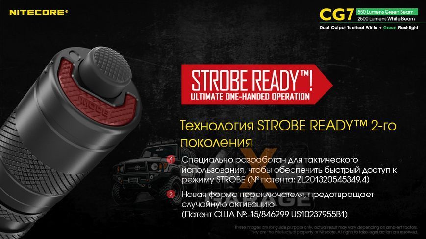 Ліхтар Nitecore CG7 (4xCree XP-G3, 2500 люменів, 4xCREE XPE, 540 люмен, 9 режимів, 1x18650) 6-1475 фото