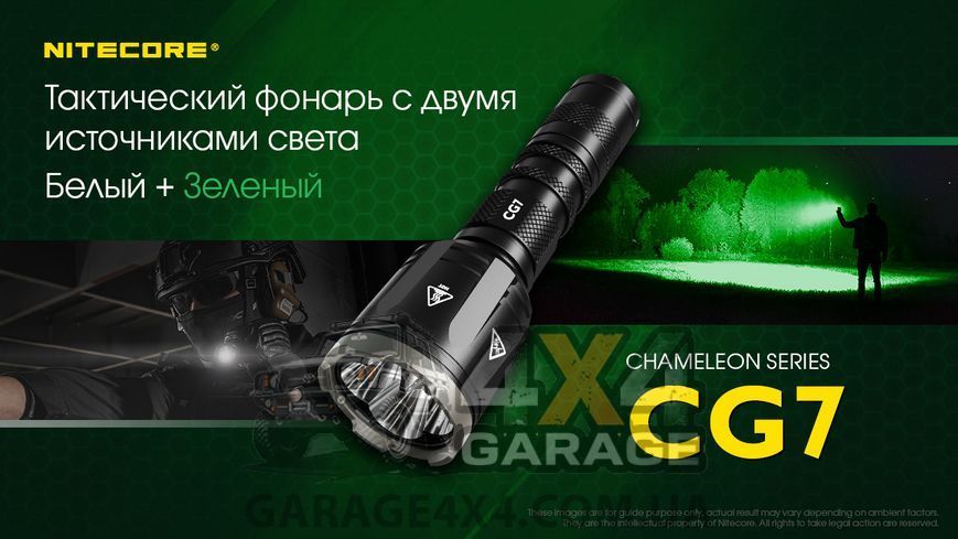 Ліхтар Nitecore CG7 (4xCree XP-G3, 2500 люменів, 4xCREE XPE, 540 люмен, 9 режимів, 1x18650) 6-1475 фото