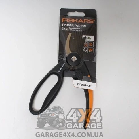 Плоскостной секатор Fiskars P44 с петлей для пальцев (1001534) 1001534 фото