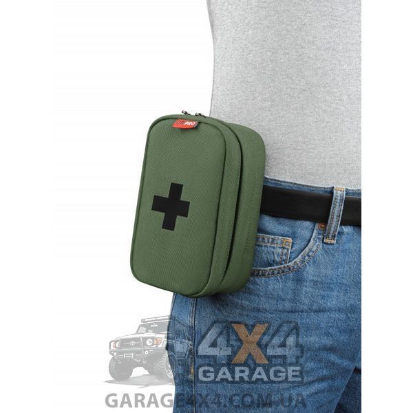 Компактная аптечка на пояс из сверхпрочной ткани Cordura (Олива / 180х110х70 мм) TP0170 фото