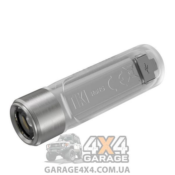 Ліхтар вмикний Nitecore TIKI (Osram P8 LED + UV, 300 люменів, 7 режимів, USB), прозорий 1870750163 фото