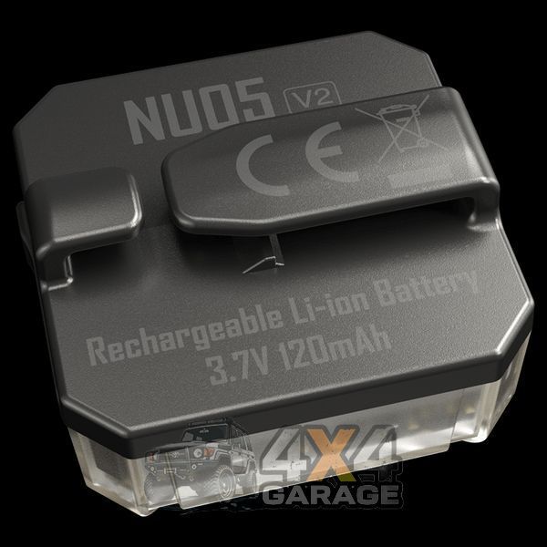 2в1 - Фонарь налобный + велосипедный маяк Nitecore NU05 KIT V2 (2xWhite LED + 2xRed LED, 40 люмен, 5 режимов, 1870752211 фото