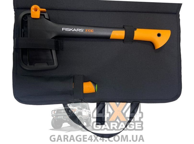 Подарочный набор Fiskars: топор S-X10, садова пила SW75, нож в чехле (2021281) 2021281 фото