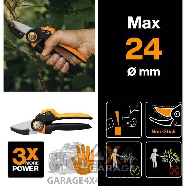 Контактный садовый секатор Fiskars X-series P941 L (1057174) 1057174 фото
