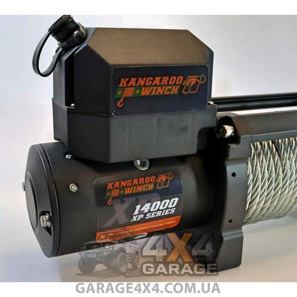 Швидкісна евакуаторна лебідка Kangaroowinch K14000XP (24В, Сталевий трос) K14000XP-24 фото