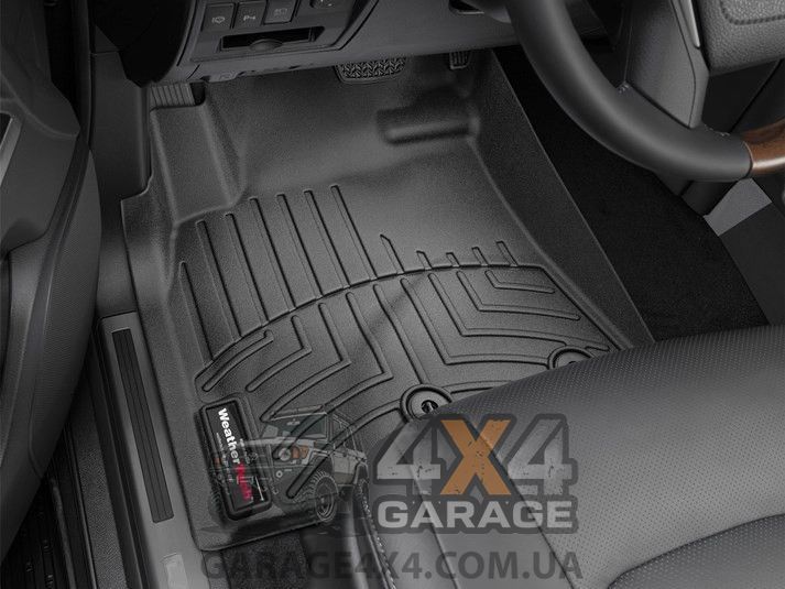 Чорні гумові килимки WeatherTech в салон Lexus LX 2012+ (передні/ пара) 444231 фото
