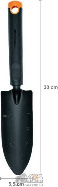 Садовий совок Fiskars Ergo 1027018 (вузький, металевий)
