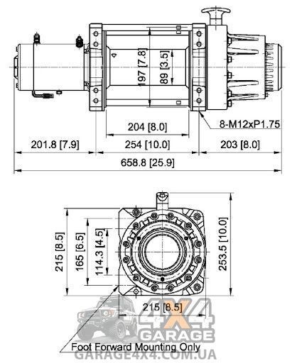 Лебедка для эвакуатора Come Up Seal Gen2 16,5 (24В / 7484 кг) 295628 фото