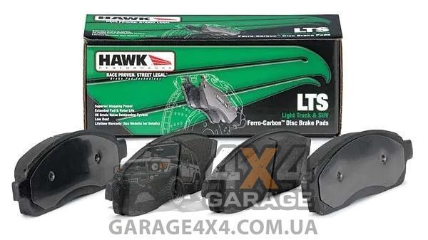 Передні гальмівні колодки HAWK LTS для Toyota Land Cruiser Prado / Toyota 4Runner (Ферро-карбон) HB490Y.665 фото