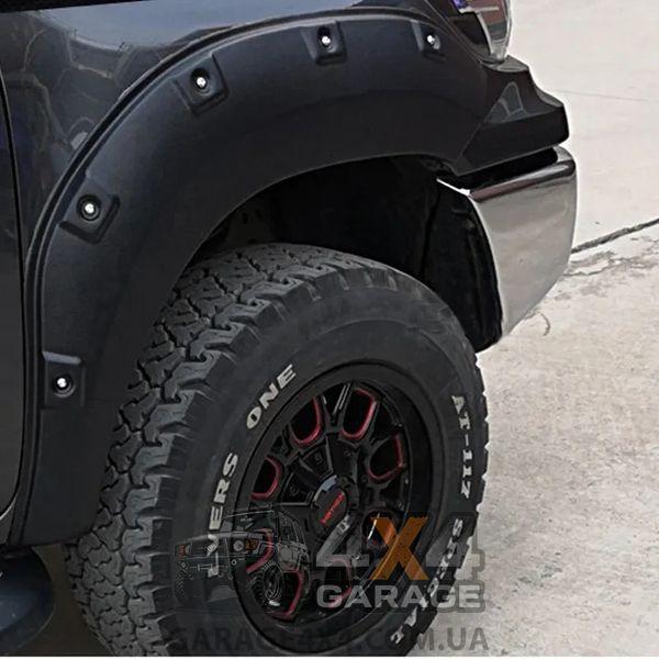 Пластиковые фендера для Toyota Hilux 2021+ (расширители арок / ABS пластик) FF-THR21B фото