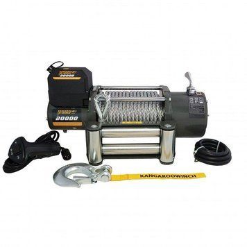 Лебідка 24В для вантажівки, тягача, евакуатора Kangaroowinch 20000 (9090 кг) K20000E-24V фото