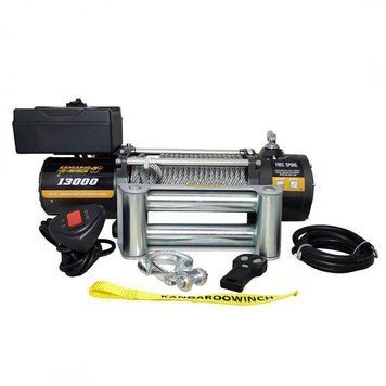 Лебідка KangarooWinch 13000lbs (24В, Сталевий трос) K13000-24 фото