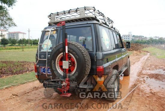 Кріплення рейкового домкрата Hi Lift Jack на запасне колесо TLVwheelmount фото