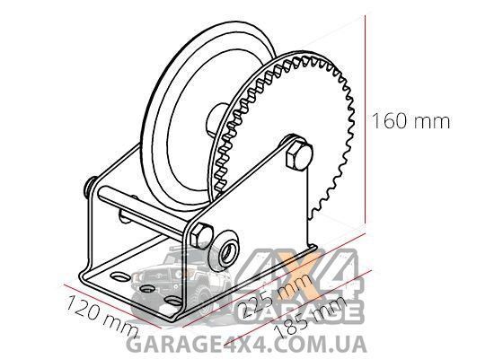 Ручная лебедка Dragon Winch DWK-25V (стальной трос) DWK-25V фото
