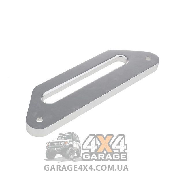 Клюз алюминиевый со смещенным центральным отверстием для синтетического троса лебедки TK504 фото
