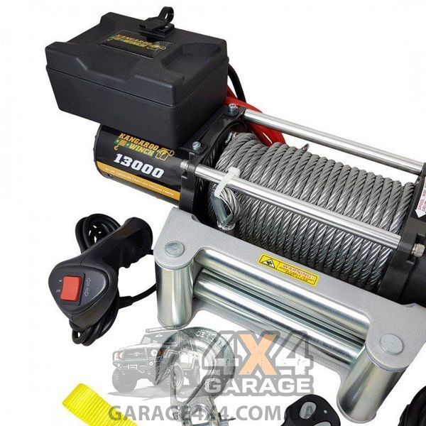 Лебедка KangarooWinch 13000lbs (24В, Стальной трос) K13000-24 фото