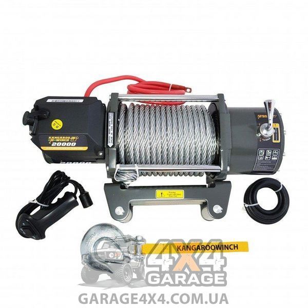 Лебідка 24В для вантажівки, тягача, евакуатора Kangaroowinch 20000 (9090 кг) K20000E-24V фото
