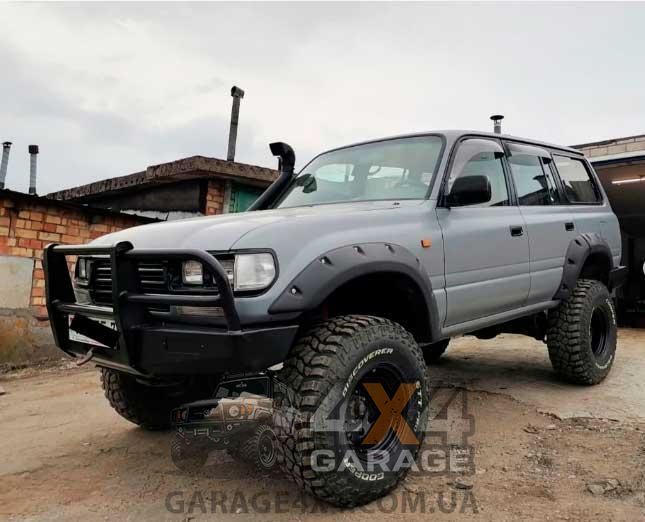 Пластикові розширювачі арок для позашляховика Toyota Land Cruiser 80 (Фендера/ABS-пластик) FF-LC80 фото