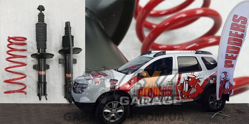 Посилений комплект підвіски Pedders Renault Duster (ліфт 50мм) Pedders 50 фото