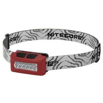 Фонарь налобный Nitecore NU10 (4xLED + RED LED, 160 люмен, 7 режимов, USB), красный 1984644409 фото